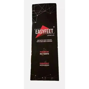 EasyFeet Orthotic Sports Shoe Insoles for Men - Hard Arch Support - Medium Size
